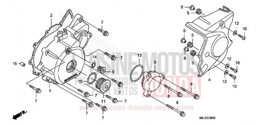 PANNEAU CARTER-MOTEUR G. CB1300SA7 de 2007